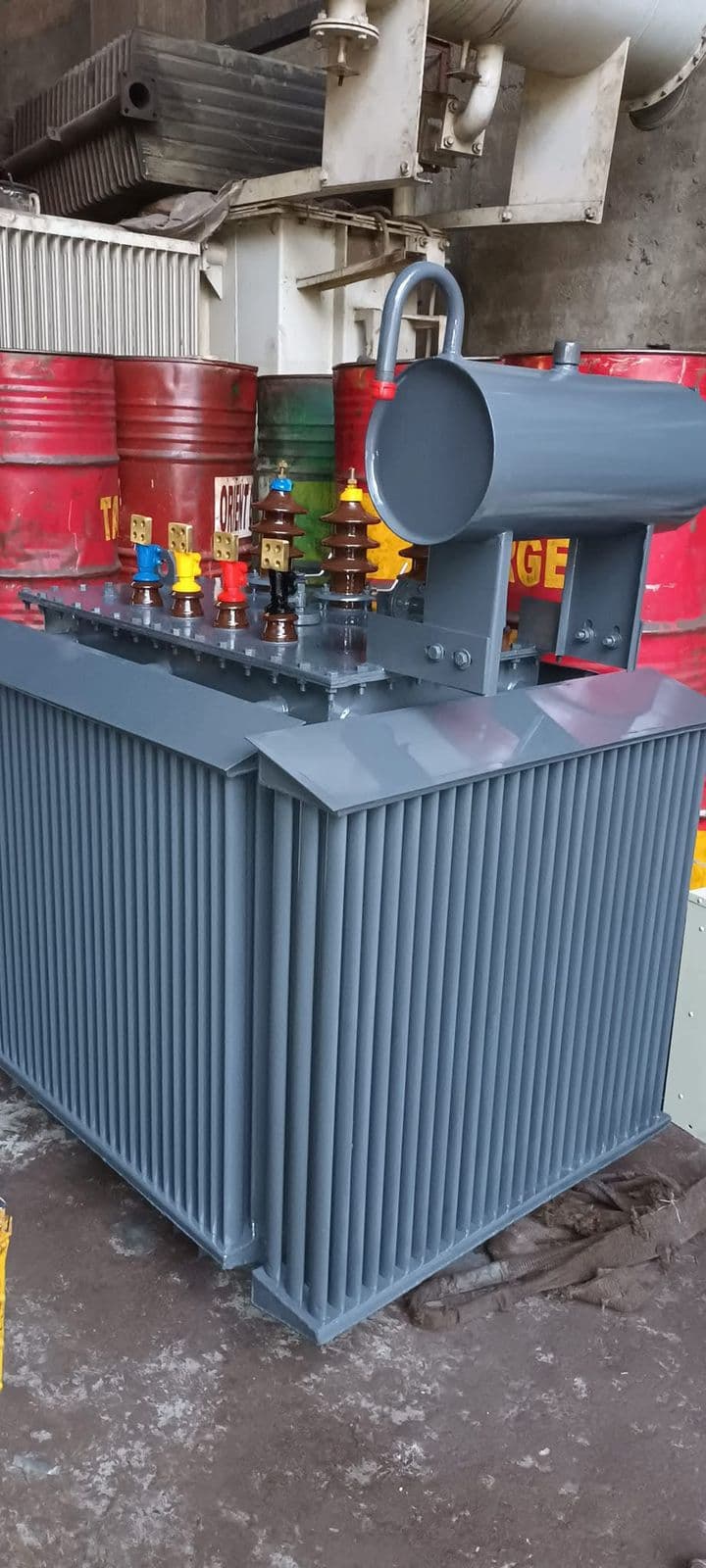 Distribution transformer manufactured at our facility